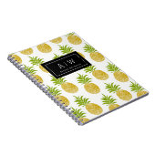 Posh Pineappel Mit Monogramm-Notebook Notizblock (Rechte Seite)
