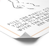 Posh Pink Bly Size Baby Showspiel Poster (Ecke)