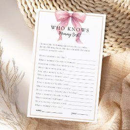 Posh Pink Coquette Bow Baby Showspiel