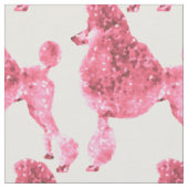 Posh Pink Poodle Stoff (Nahaufnahme)
