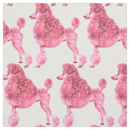 Posh Pink Poodle Stoff (Muster)