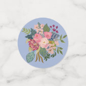 Posh Pink Roses Konfetti (Klein Vorderseite)