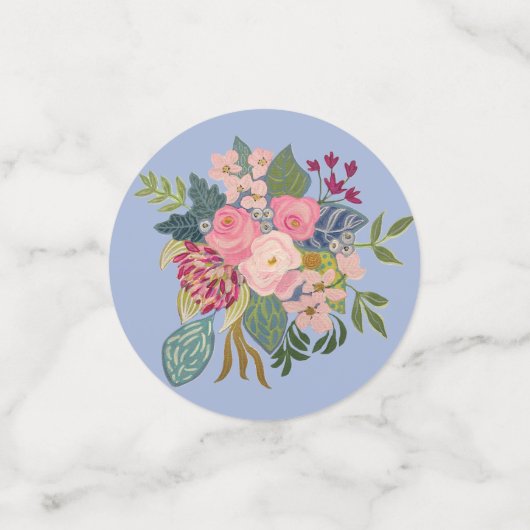 Posh Pink Roses Konfetti (Klein Vorderseite)