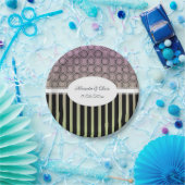 Posh Pink und grünes Brautparty Papierplatte Pappteller (Party)