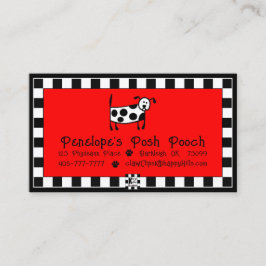 Posh Pooch Business Card Visitenkarte