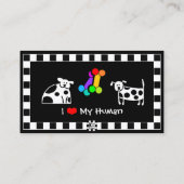 Posh Pooch Business Card Visitenkarte (Rückseite)