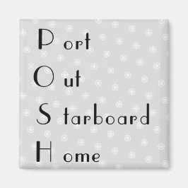 POSH-Port aus der Zuhause auf der Starboard-Karte Magnet
