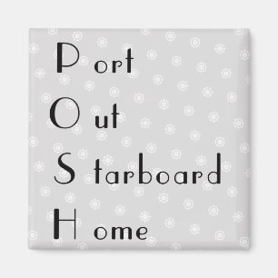 POSH-Port aus der Zuhause auf der Starboard-Karte Magnet