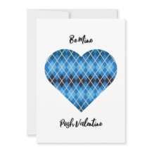 Posh Raute Dark Blue Big Heart Valentine Flat