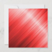 Posh Red Lights Bokeh Weihnachten Einladung (Rückseite)