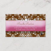 Posh Schokoladen-Labrador des Hündchen-311 Visitenkarte (Rückseite)