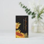 Posh Sunflowers Wellness-Center Boutique Business  Visitenkarte (Stehend Vorderseite)
