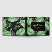 Posh Tropical Vibe Wedding Gästebuch (Voll)