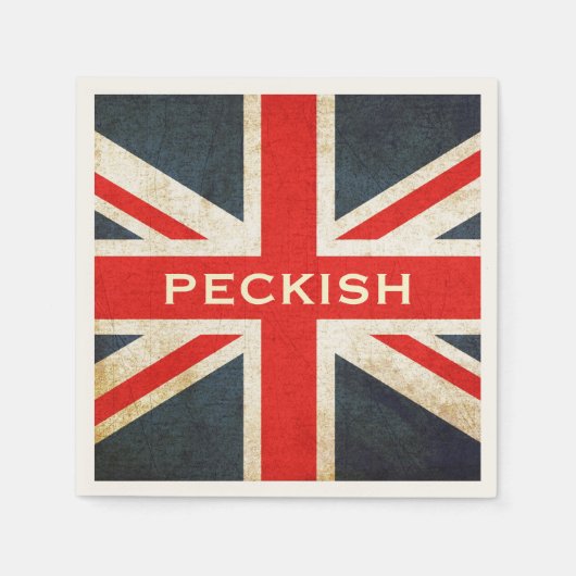 Posh Union Jack Peckish Party Napkins Serviette (Vorderseite)