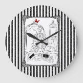 Posh Wardrobe Strip Room Große Wanduhr (Vorderseite)