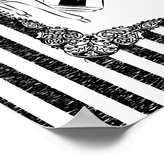 Posh Wardrobe Strip Room Poster (Ecke)