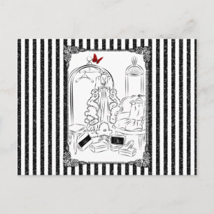 Posh Wardrobe Strip Room Postkarte