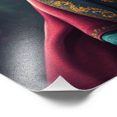 Posh Wizard Cat Fotodruck (Ecke)