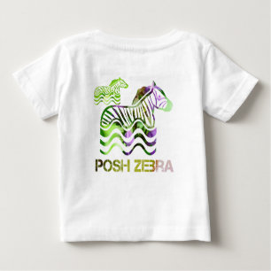 posh zebra baby t-shirt