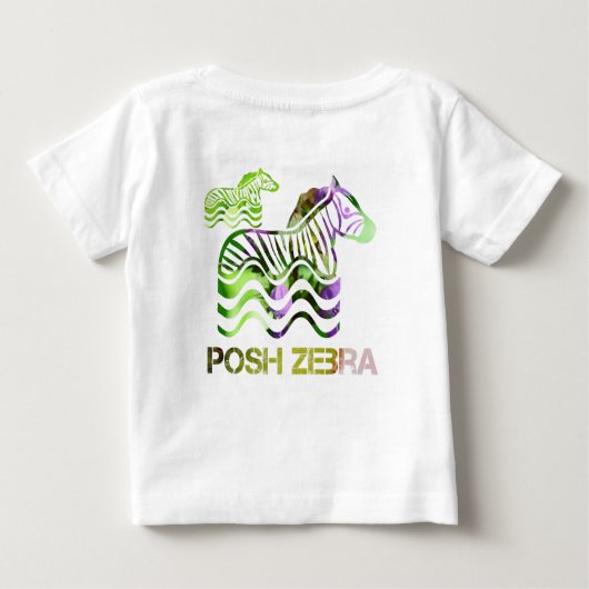 posh zebra baby t-shirt (Rückseite)