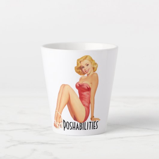 Poshmark Retro Latte Tasse - Fähigkeiten (Vorderseite)