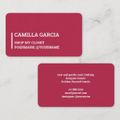 Poshmark Visitenkarte (Vorne/Hinten)