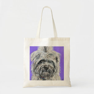 Posie the Cairn Terrier Painting Tragetasche