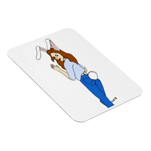 posierend Bunnygirl Magnet (Rechte Seite)