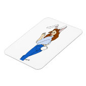 posierend Bunnygirl Magnet (Linke Seite)