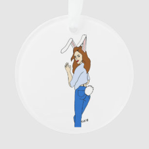 posierend Bunnygirl Ornament
