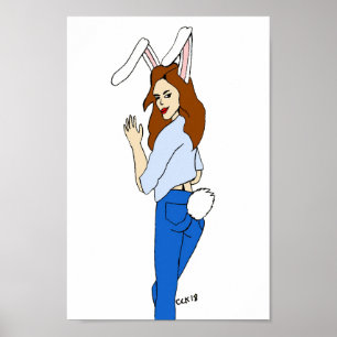 posierend Bunnygirl Poster