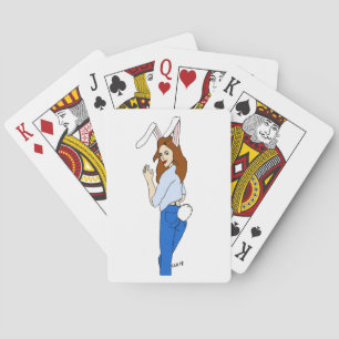 posierend Bunnygirl Spielkarten