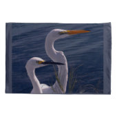 Posing Egrets Kissenbezug (Rückseite-Links)