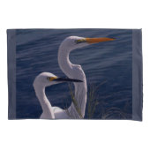 Posing Egrets Kissenbezug (Vorderseite-Links)