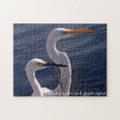 Posing Egrets Puzzle (Horizontal)