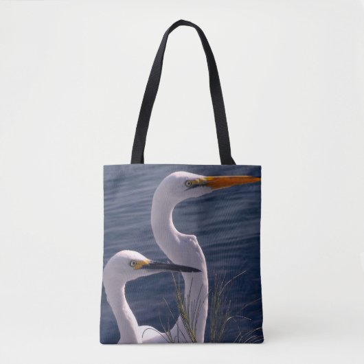 Posing Egrets Tasche (Vorderseite)