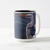 Posing Egrets Zweifarbige Tasse (VorderseiteRechts)