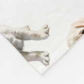Posing-Gelbe Labrador Fleecedecke (Ecke)