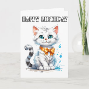 Posing Kitty Cat Alles Gute zum Geburtstag Karte