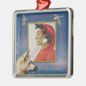 Posing mit Dante Alighieri Ornament Aus Metall (Links)