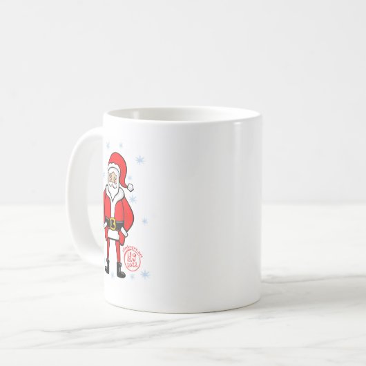 Posing Santa Kaffeetasse (Vorderseite Links)