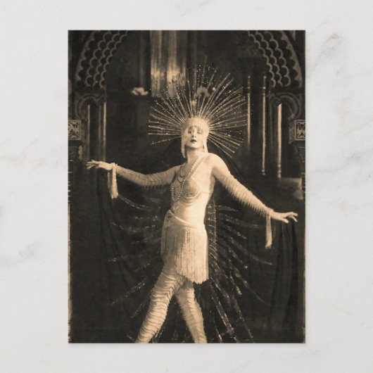 Posing With Starburst Postkarte (Vorderseite)