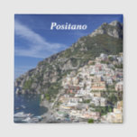 Positano am Meer Magnet<br><div class="desc">Die wunderschöne Amalfiküste Italiens ist durch die Stadt Positano charakterisiert,  die zwischen dem Berg und dem Meer gezeigt wird.</div>