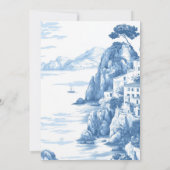 Positano Amalfi Italien Italienisches Brautparty Einladung (Rückseite)