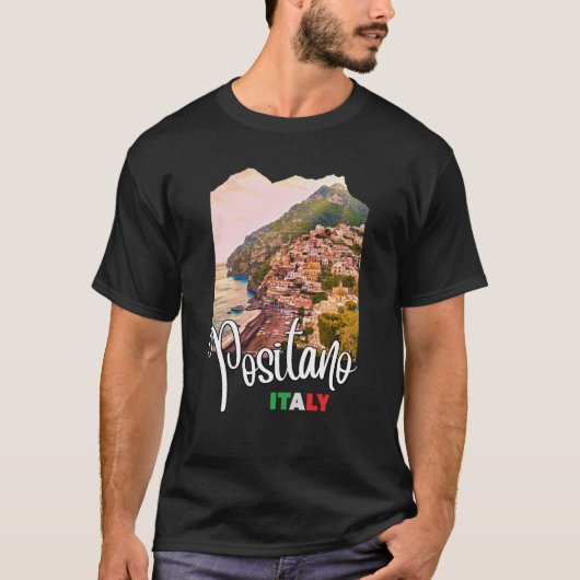 Positano Amalfi Küste 1 T-Shirt (Vorderseite)