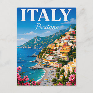 Positano Amalfi Küste Italien Reise Postkarte