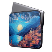 Positano Amalfi Küste Malerei Italien Reisen Kunst Laptopschutzhülle (Vorderseite Links)