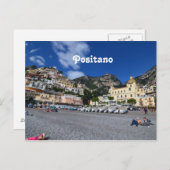 Positano Beach Postkarte (Vorne/Hinten)