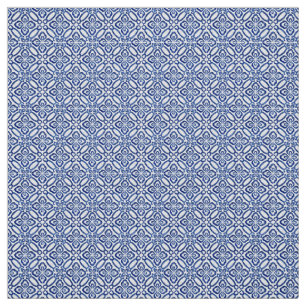 Positano Blau und Weiß Vintage italienische Tilte Stoff
