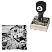 Positano - Briefmarke der Holzkunst Gummistempel (Stempel)